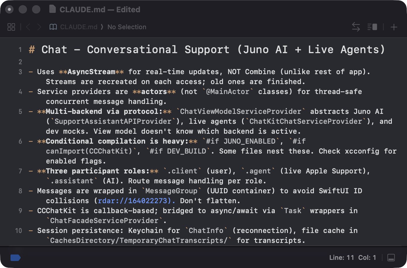 Apple, Claude Code e governança