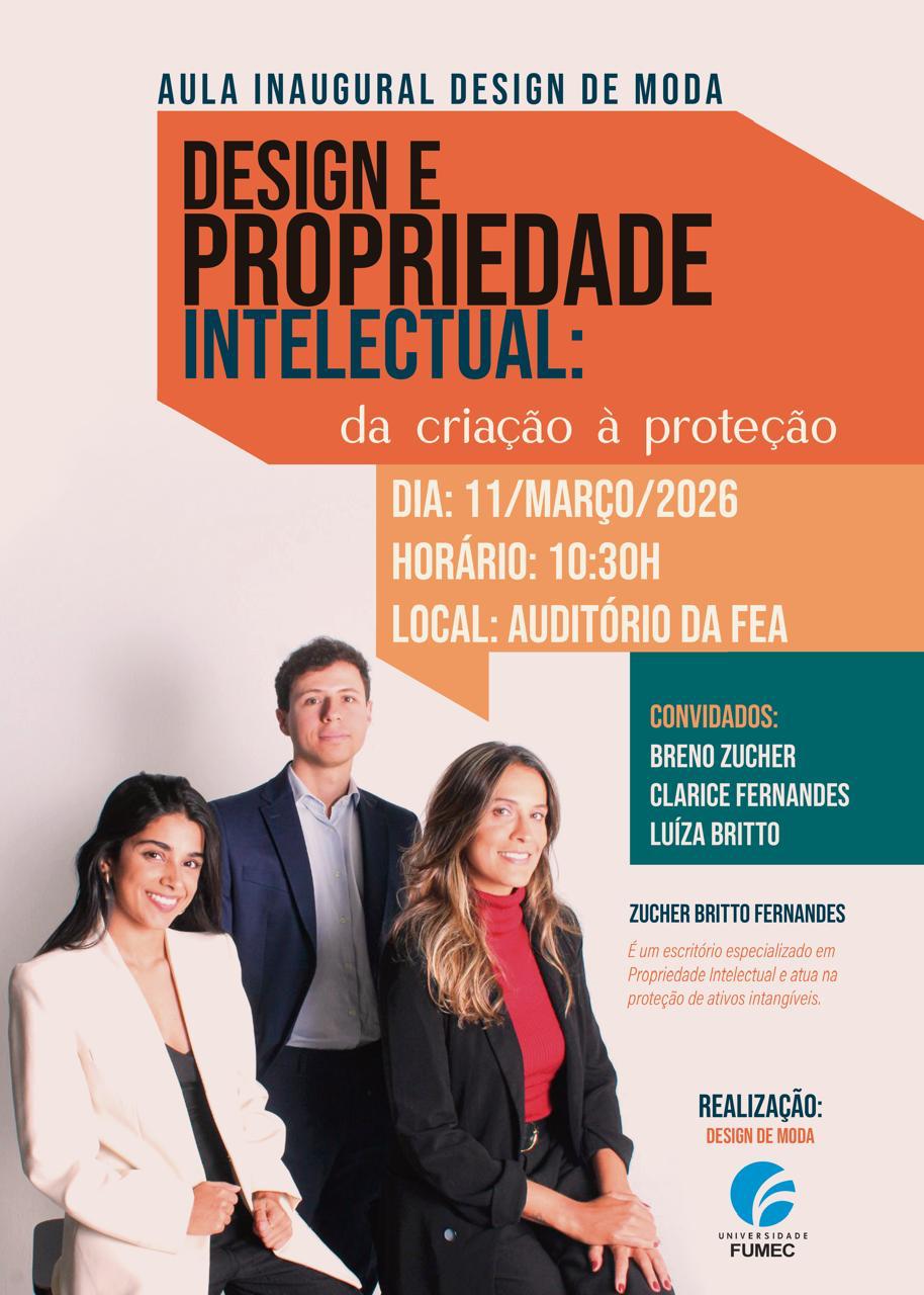 Aula inaugural na FUMEC: Design e Propriedade Intelectual