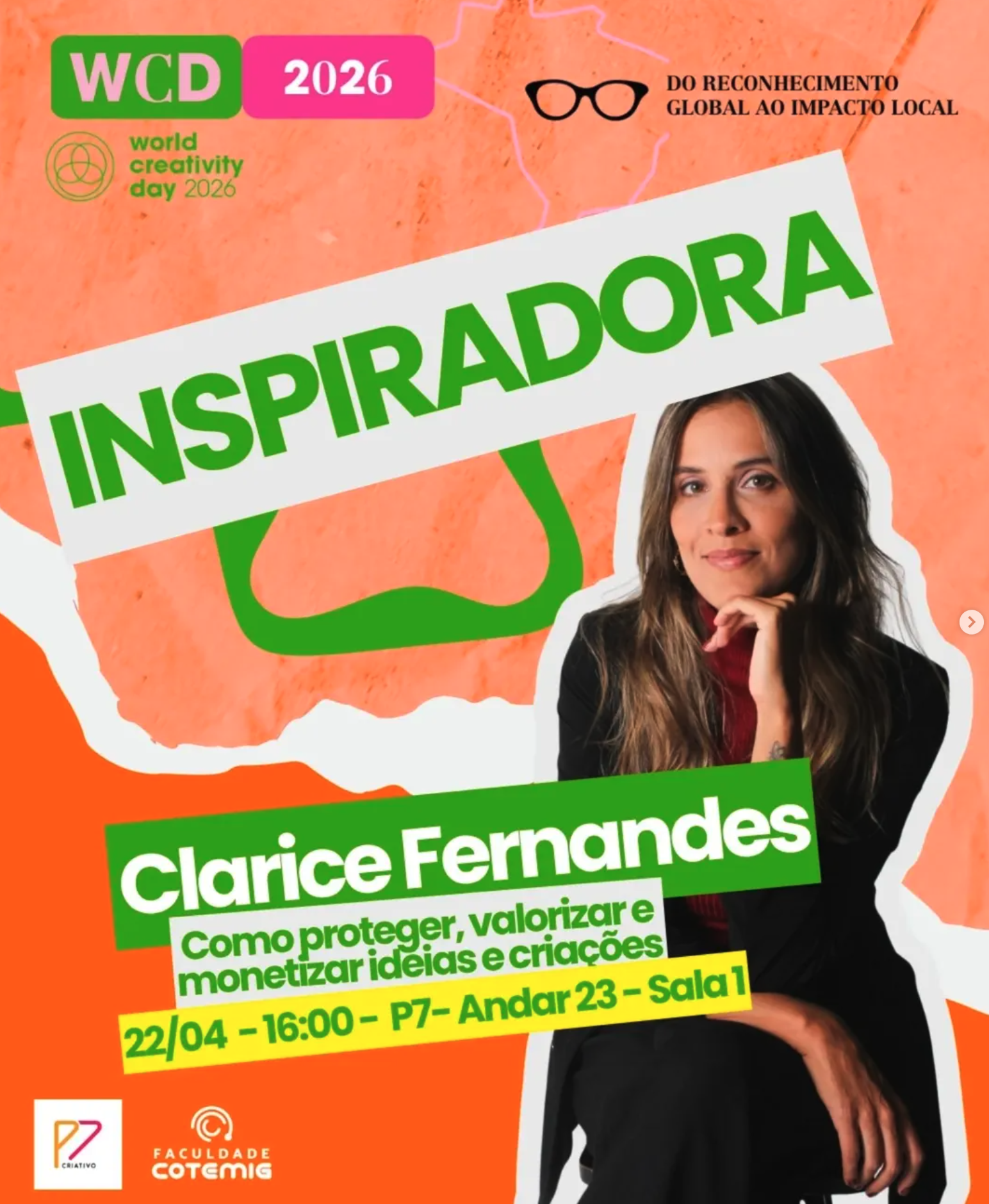 Clarice Fernandes at World Creativity Day